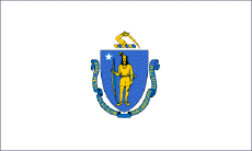 Image of Massachusetts state flag
